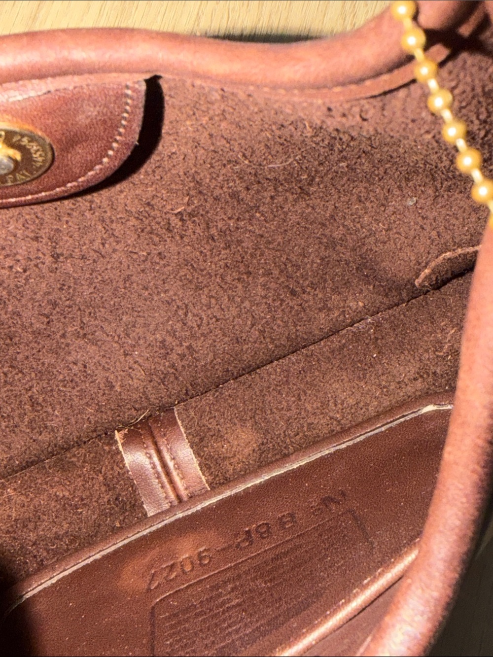 Vintage Coach Mini Ergo Hobo Shoulder Bag in Dark Mahogany Brown Leather - Picture 9 of 9